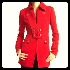 WHBM Red Peacoat